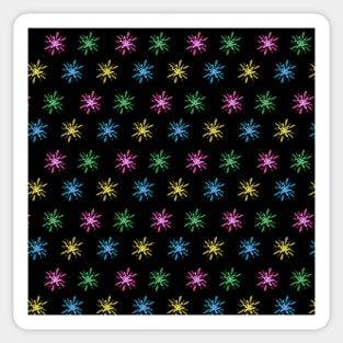 bubblegum star shape pattern Sticker